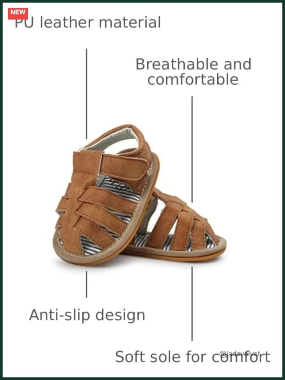 Baby Boys Girls Sandals Rubber Sole First Walker Outdoor Summer Shoes
